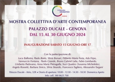 PALAZZO DUCALE GENOVA MOSTRA COLLETTIVA - SILVIA BORSARI Painter