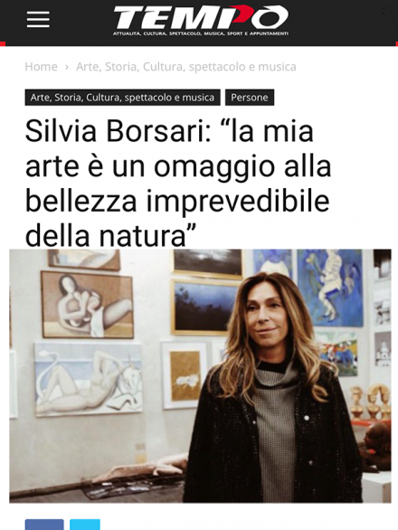 Intervista su IL TEMPO di Carpi - SILVIA BORSARI Painter